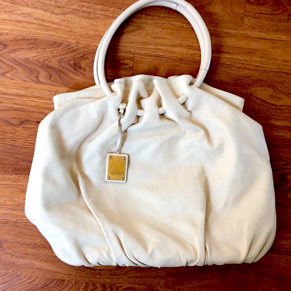 Oscar de la Renta leather bag